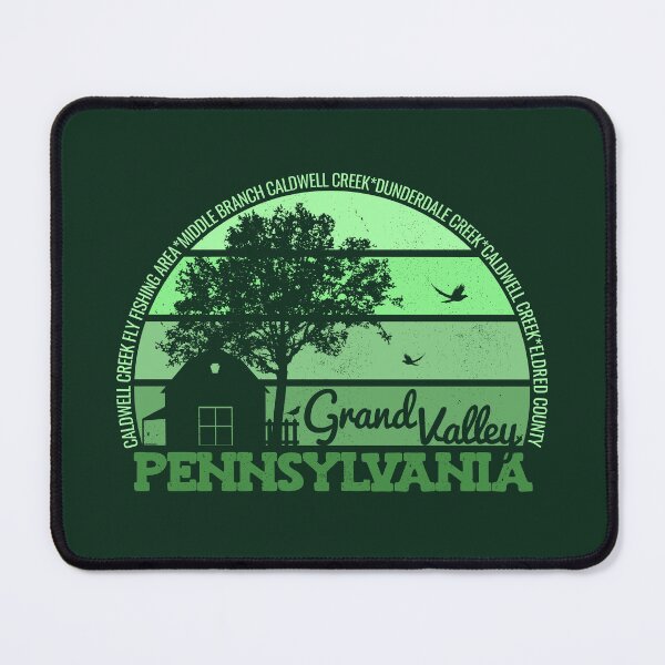 Item preview, Grand Valley Pennsylvania Sunset Retro Vintage Local Pride Logo designed and sold by CRHPOD20.