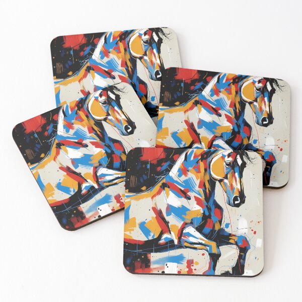 Item preview, Bright Colorful Horse Motif (image size 7840x11680) designed and sold by Digital-Davinci.