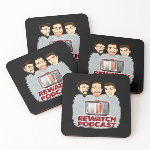 Item preview, Rewatch Podcast With Host Faces designed and sold by MatheusAlex.