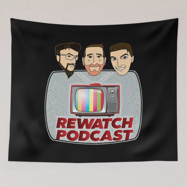 Item preview, Rewatch Podcast With Host Faces designed and sold by MatheusAlex.