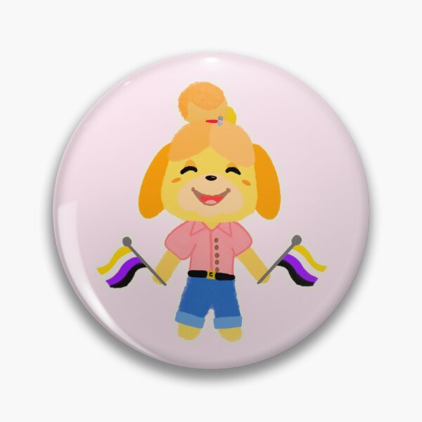 Item preview, Isabelle says "Enby Rights!" designed and sold by Nestled-Studio.