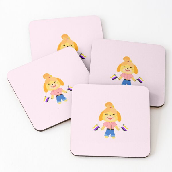 Item preview, Isabelle says "Enby Rights!" designed and sold by Nestled-Studio.