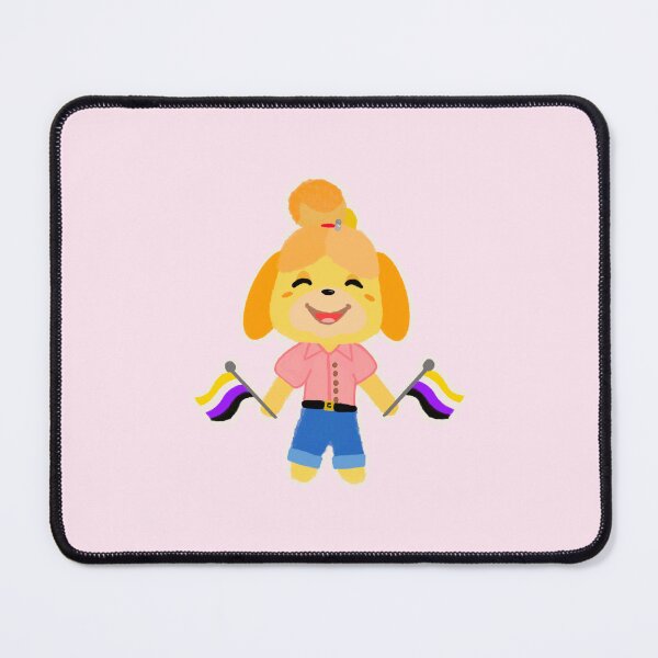 Item preview, Isabelle says "Enby Rights!" designed and sold by Nestled-Studio.