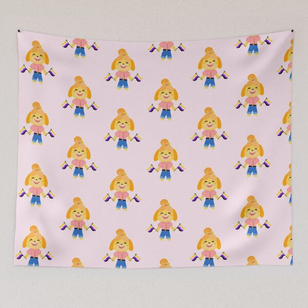 Item preview, Isabelle says "Enby Rights!" designed and sold by Nestled-Studio.