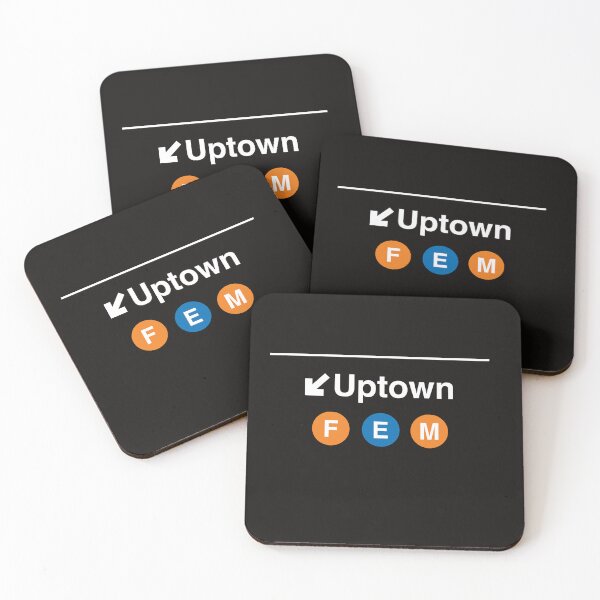 Item preview, Uptown FEM – NYC Subway Pride Design designed and sold by newyorkwala.