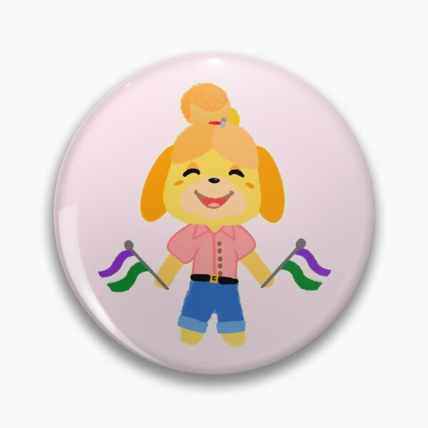 Item preview, Isabelle says "Genderqueer Rights!" designed and sold by Nestled-Studio.