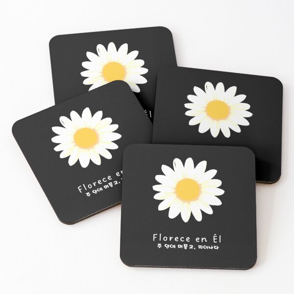 Item preview, Abide & Bloom Floral Christian Art in Black (Spanish and Korean) designed and sold by trendteezstore.