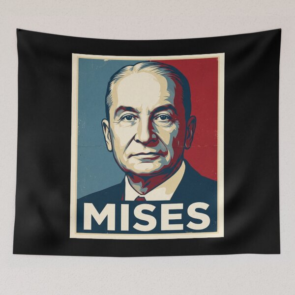 Item preview, Ludwig von Mises Human Action Hope Style Poster designed and sold by DamianRoy88.