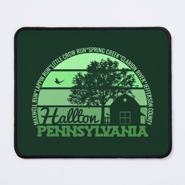 Item preview, Hallton Pennsylvania Sunset Retro Vintage Local Pride Logo designed and sold by CRHPOD20.