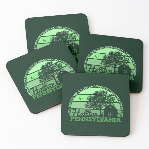Item preview, Hallton Pennsylvania Sunset Retro Vintage Local Pride Logo designed and sold by CRHPOD20.