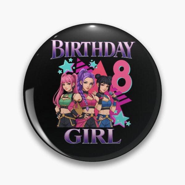 Item preview, Kpop Demon Hunter 8 Years Old Birthday K Pop 8th Birthday Girls K-Pop designed and sold by VincentMoore96.