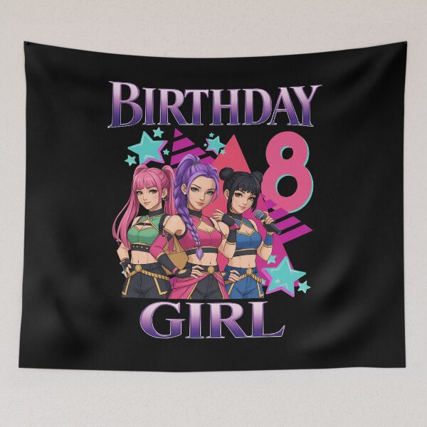 Item preview, Kpop Demon Hunter 8 Years Old Birthday K Pop 8th Birthday Girls K-Pop designed and sold by VincentMoore96.