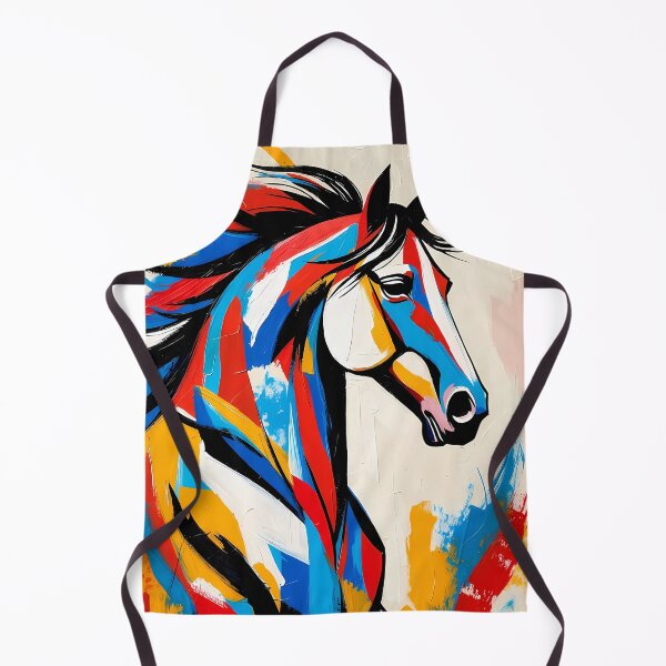 Item preview, Bright Colorful Horse Motif (image size 7840x11680) designed and sold by Digital-Davinci.