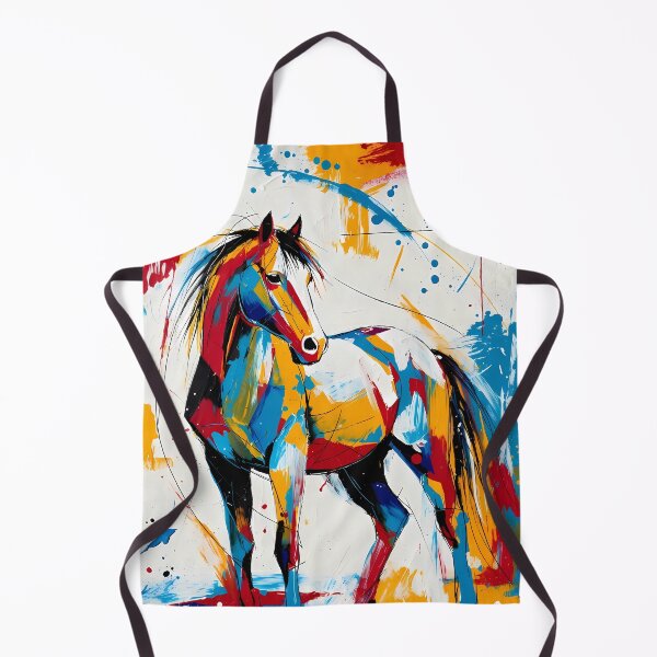 Item preview, Bright Colorful Horse Motif (image size 7840x11680) designed and sold by Digital-Davinci.
