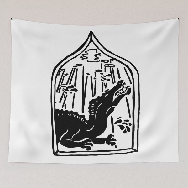 Item preview, Baryonyx Stained Window Motif designed and sold by Goblin & Dwarf.