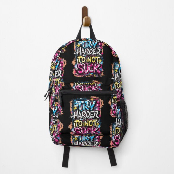 Item preview, Try Harder To Not Suck – Graffiti Motivational Art designed and sold by Urban Muse And Sultry Hues.