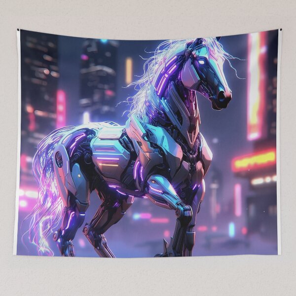 Item preview, Futuristic Cybernetic Horse (image size 7840x11680) designed and sold by Digital-Davinci.