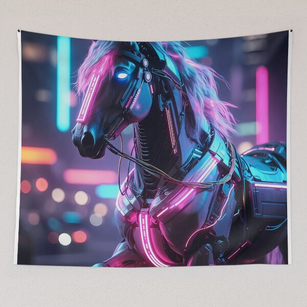 Item preview, Futuristic Cybernetic Horse (image size 7840x11680) designed and sold by Digital-Davinci.