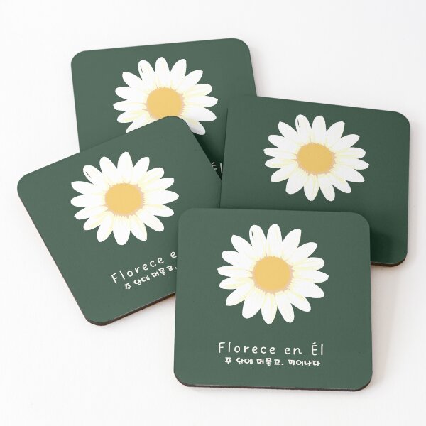 Item preview, Abide & Bloom Floral Christian Art in Sage (Spanish and Korean) designed and sold by trendteezstore.