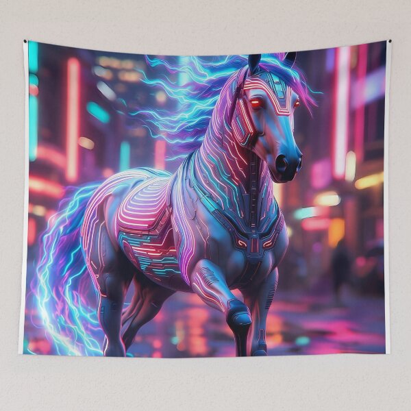 Item preview, Futuristic Cybernetic Horse (image size 7840x11680) designed and sold by Digital-Davinci.