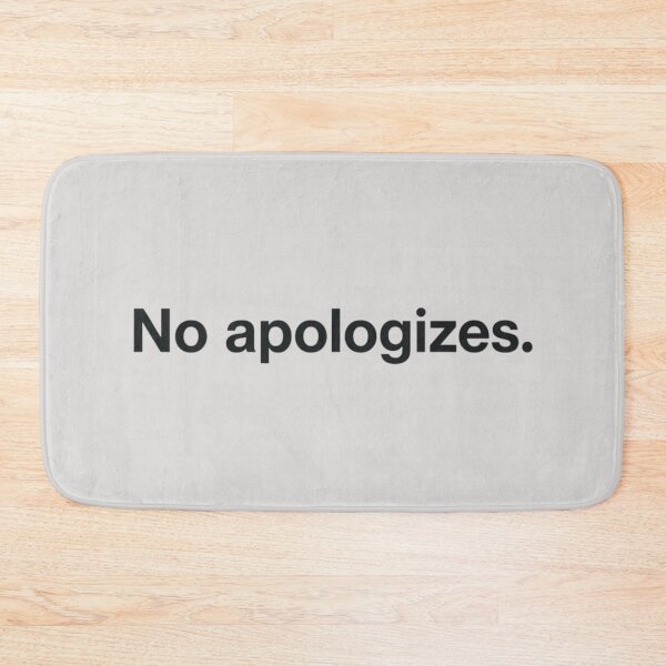 Item preview, No Apologies – Confident Minimal Typography Design designed and sold by Irene Catchmind.