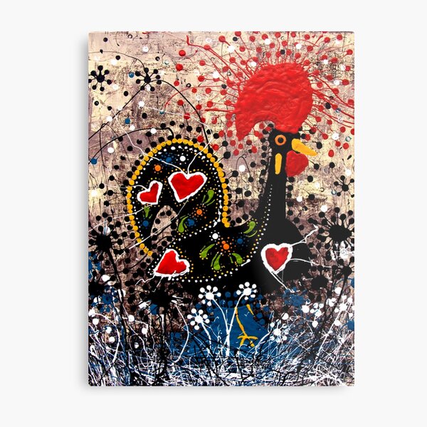 Portuguese Rooster 2 Metal Print