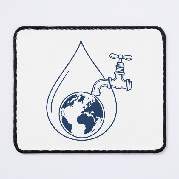 Item preview, Global Water Conservation Concept with Earth Globe and Faucet Splash Vector designed and sold by Jirada.
