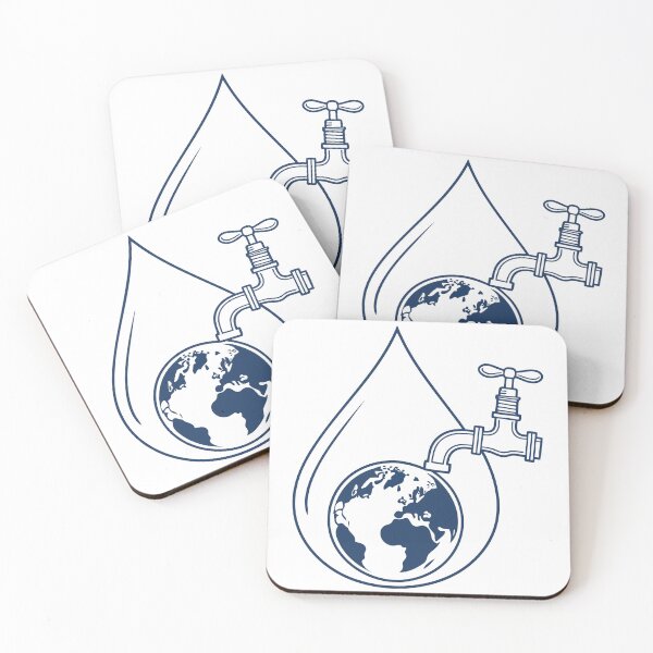 Item preview, Global Water Conservation Concept with Earth Globe and Faucet Splash Vector designed and sold by Jirada.
