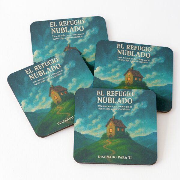 Item preview, Cozy Fantasy Notebook – Refuge on the Misty Hill designed and sold by Anomaly 404 Error.