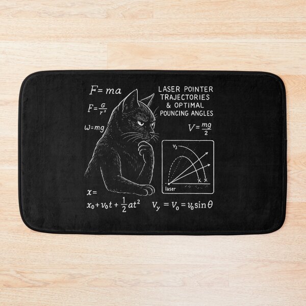 Item preview, Funny Cat Math Physics Equations Science Humor  designed and sold by ArleneRowe.