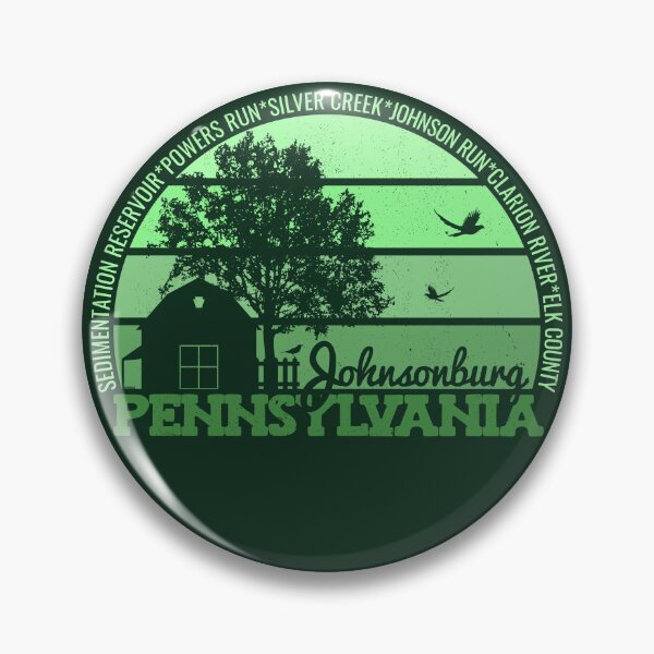 Item preview, Johnsonburg Pennsylvania Sunset Retro Vintage Local Pride Logo designed and sold by CRHPOD20.