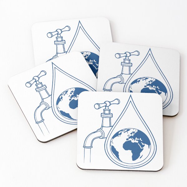 Item preview, Global Water Conservation Concept with Earth Globe and Faucet Water Splash designed and sold by Jirada.
