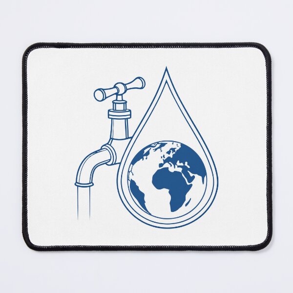 Item preview, Global Water Conservation Concept with Earth Globe and Faucet Water Splash designed and sold by Jirada.