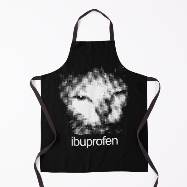 Item preview, Funny Ibuprofen Cat Meme Retro Ugly Cat Face Mens Women designed and sold by ArleneRowe.