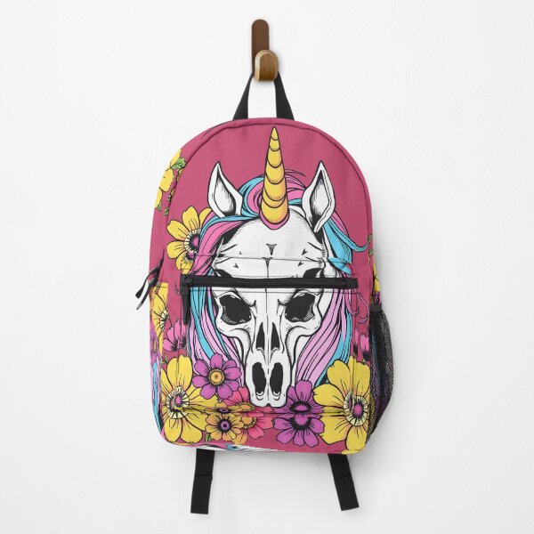 Item preview, Unicorn Skull with Flowers - Pastel Punk Soft Grunge Gothic Cute Dark Art Design designed and sold by Amplify-n-Co.