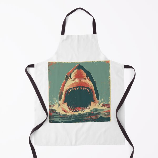 Item preview, Jaws Great White Shark Blood Retro Art designed and sold by redstar19.