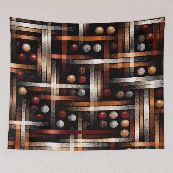 Item preview, Copper Grid Dot Pattern designed and sold by Kaleidoscope Print.