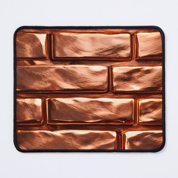 Item preview, Polished Copper Brick Pattern designed and sold by Kaleidoscope Print.
