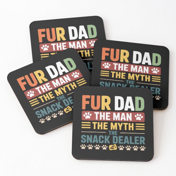 Item preview, Fur Dad Man Myth Snack Dealer Funny Paw Cat Dog Father's Day designed and sold by ArleneRowe.