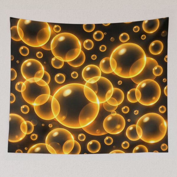 Item preview, Golden Glow Bubbles designed and sold by Kaleidoscope Print.