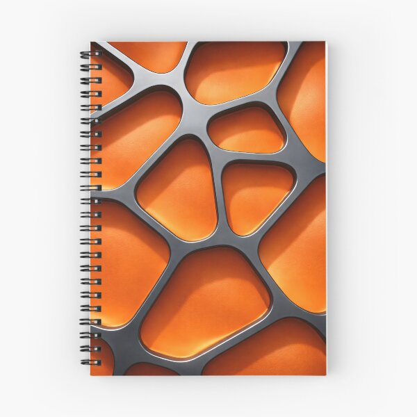 Item preview, Orange Cellular Grid designed and sold by Kaleidoscope Print.