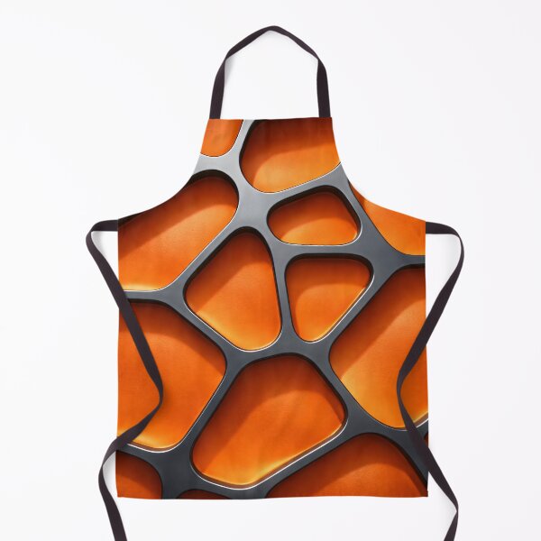 Item preview, Orange Cellular Grid designed and sold by Kaleidoscope Print.
