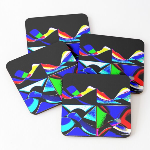 Item preview, four currents color voltage colorful geometric abstract design designed and sold by SmashingDeals.