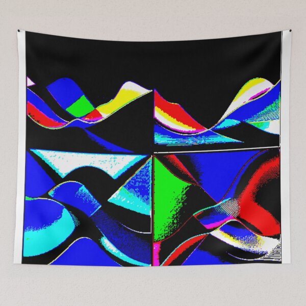 Item preview, four currents color voltage colorful geometric abstract design designed and sold by SmashingDeals.
