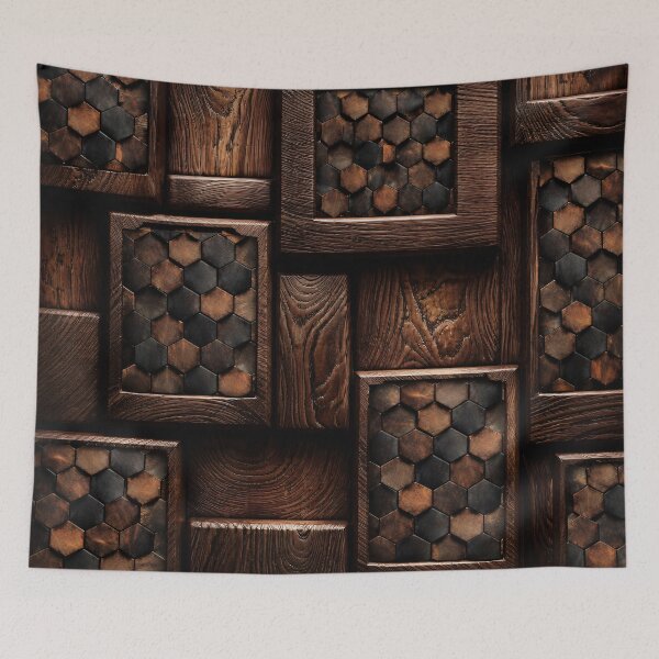 Item preview, Rustic Honeycomb Panels designed and sold by Kaleidoscope Print.