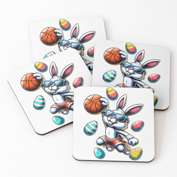 Item preview, Happy Easter Basketball Boys Easter Bunny Funny Easter Sport  designed and sold by ArleneRowe.