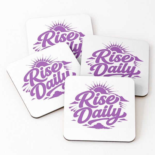 Item preview, Rise Daily Typography Motivationa Quote designed and sold by FableMind.