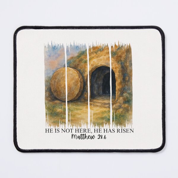 Item preview, He Is Not Here He Has Risen Matthew 286 Easter Christian  designed and sold by ArleneRowe.