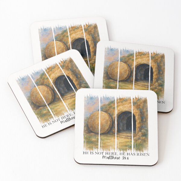 Item preview, He Is Not Here He Has Risen Matthew 286 Easter Christian  designed and sold by ArleneRowe.