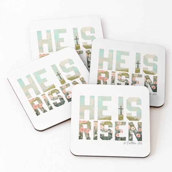 Item preview, He Is Not Here He Has Risen Matthew 286 Easter Christian  designed and sold by ArleneRowe.